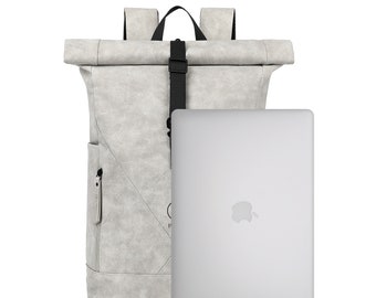 Mochila enrollable impermeable para mujer y hombre - con compartimento para portátil de 15 pulgadas - 25L - 40L, mochila escolar, mochila deportiva de viaje - ergonómica