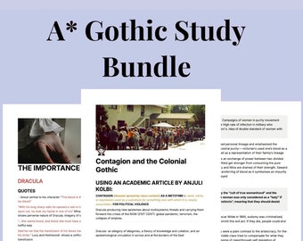 Notas de revisión de gótico de nivel A*