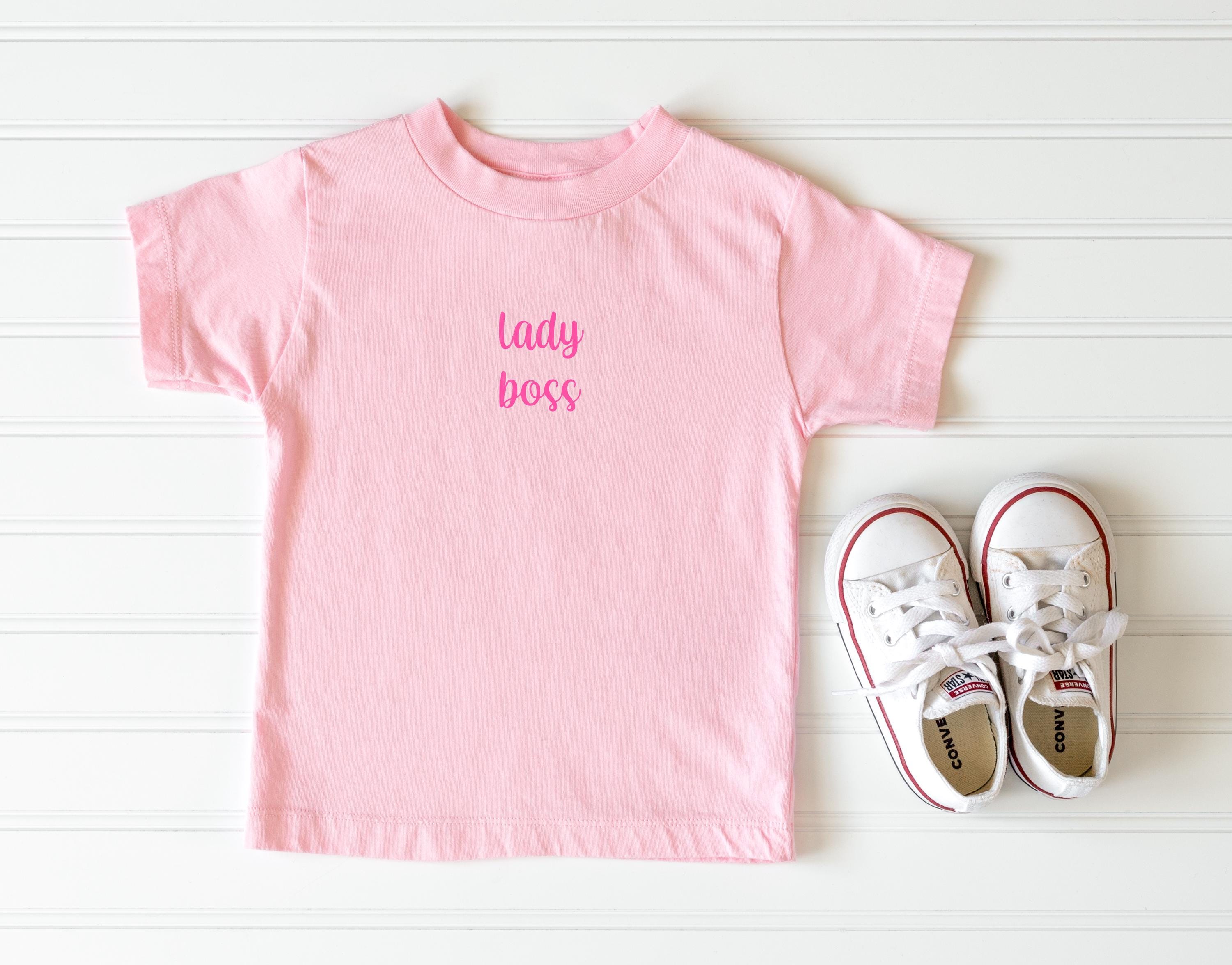 Lady Boss Toddler Tee: Empowering Kids Cotton T-Shirt