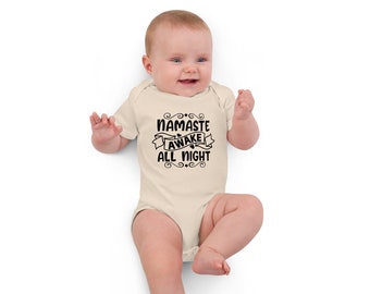 Organic Cotton Baby Bodysuit With Funny Message