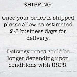 Shipping info