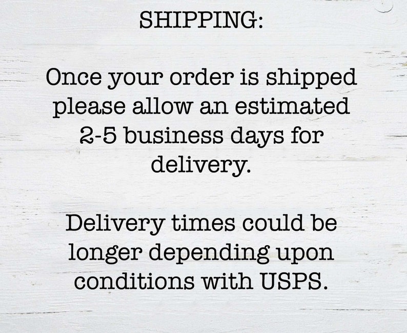 Shipping info