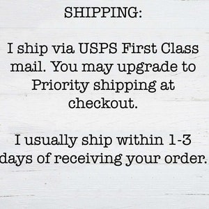 Shipping info