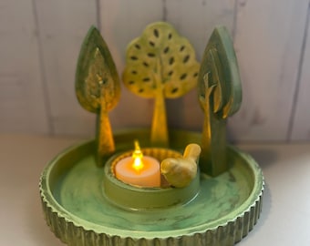 Jesmonite Autumn Table Centrepiece: Modern Sustainable Decor