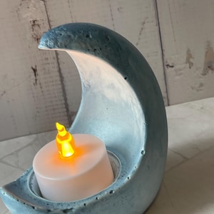 Unique Candle Holder | Handmade Jesmonite Eco Resin | Unique Home Decor & Gift Idea for Candle Lovers
