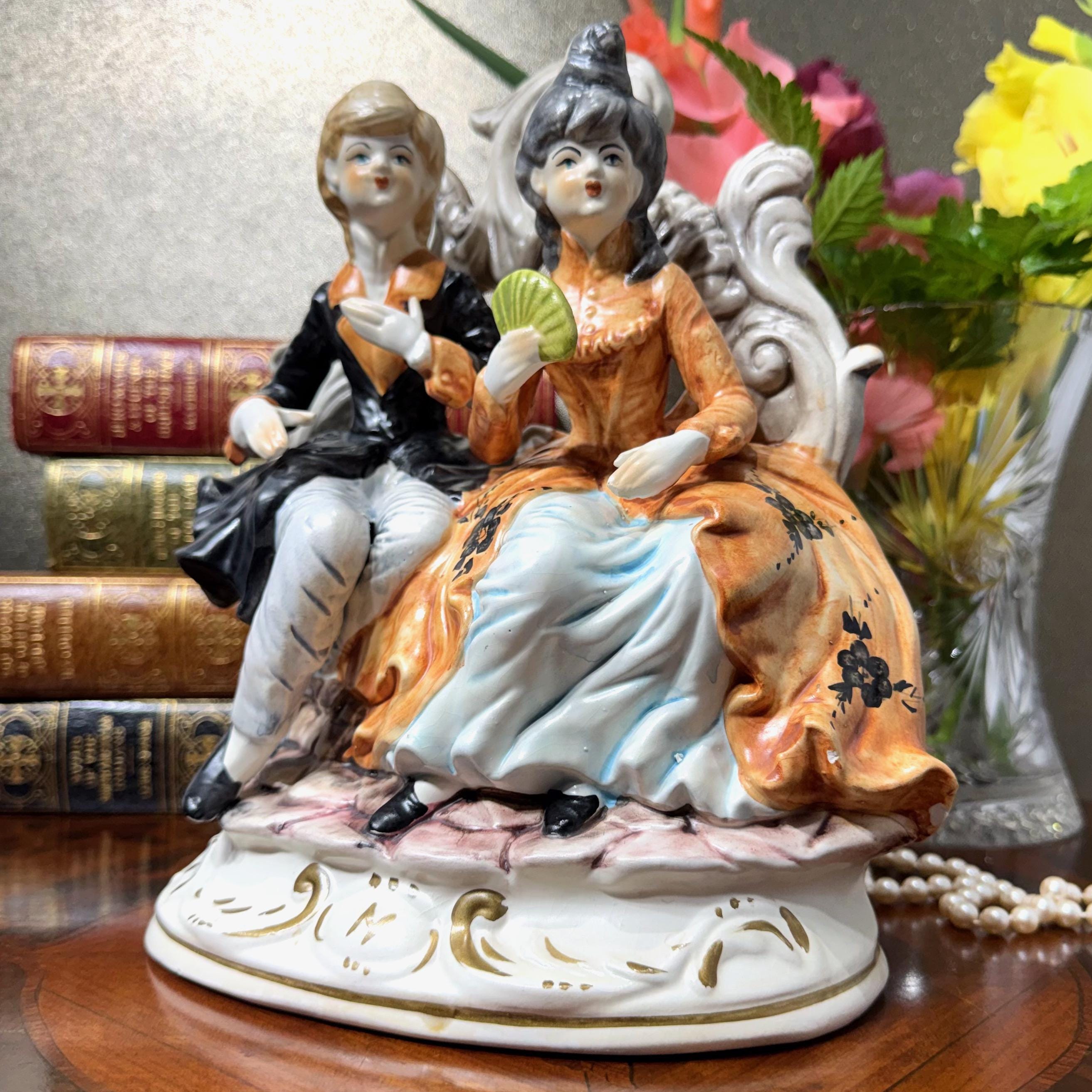 Capodimonte Porcelain Lady Figurine. - Etsy