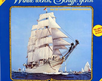 Sea Shanties, Winde When Schiffe Gehn, Paul Biste Und Orchester, Arcade Record ADE G 156, A4196, Vinyl LP Album Stereo Gatefold