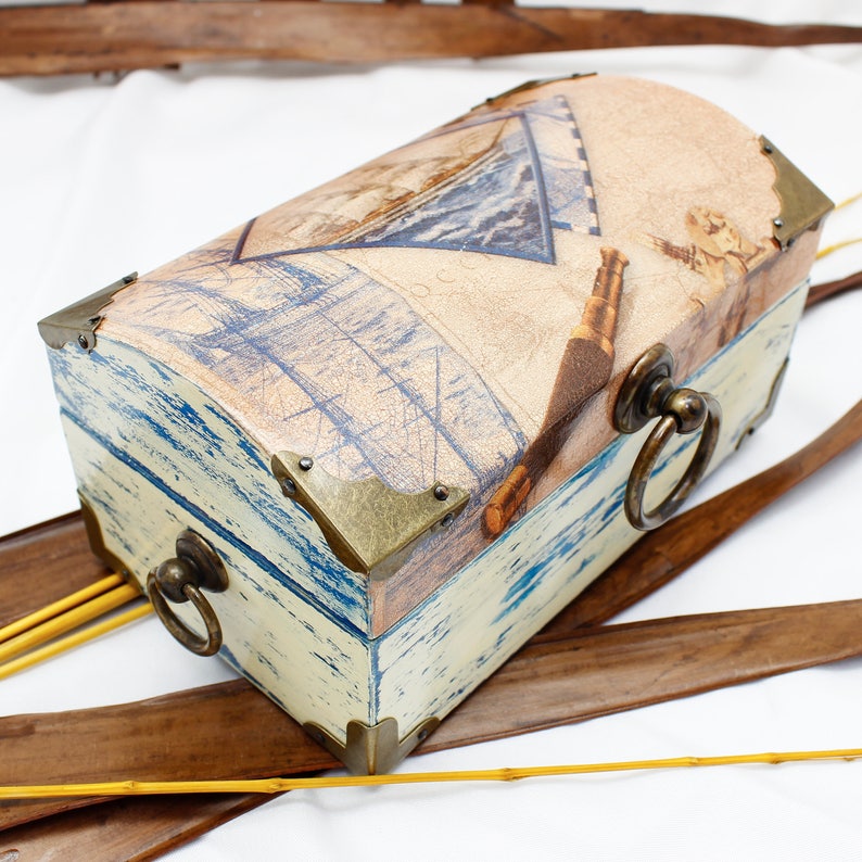 Shabby Chic Box Home Decor Office Decor Nautical Rustic Etsy