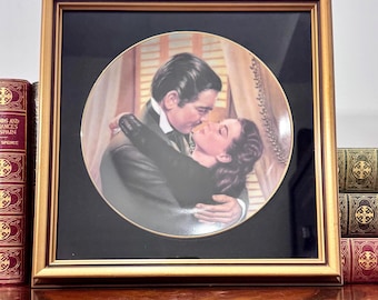 Gone With The Wind, Merry Me, Scarlett!, Vintage Framed Collector Plate 84-G20-41.1 Collectible Decor