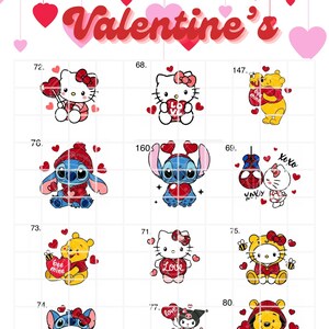 Red Kitty Valentine's Bouquet Topper: Glitter or Regular Cardstock 画像 4