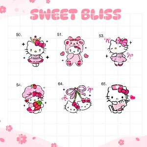 Red Kitty Valentine's Bouquet Topper: Glitter or Regular Cardstock 画像 6