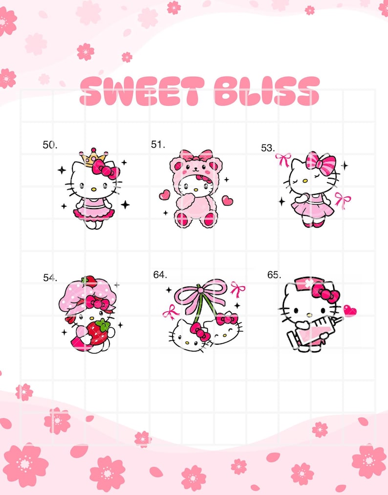 Red Kitty Valentine's Bouquet Topper: Glitter or Regular Cardstock 画像 6