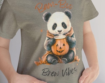 Panda Halloween T-shirt: Bam-BOO Brew Graphic Tee