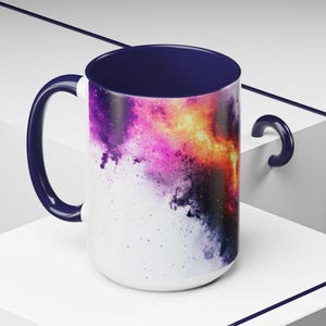 Starry Night Coffee Mug: Colorful Art Ceramic Mug, 15oz