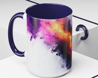 Starry Night Coffee Mug: Colorful Art Ceramic Mug, 15oz