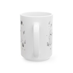 Spooky Ghost Coffee Mug, Halloween Decor, 15oz image 5