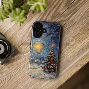 Christmas Tree Phone Case: Festive Holiday Art, Protective Cover