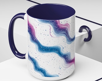 Starry Night Coffee Mug: Van Gogh Inspired Ceramic Cup (15oz)