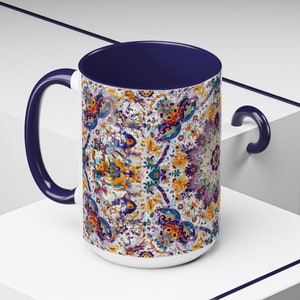 Wonderous Pattern Ceramic Coffee Mug 15oz | Unique
