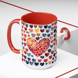 Cute My Heart & Yours Valentijnsdag koffiemok, zoet cadeau voor hem en haar, liefdesmok, mok koppels, uniek valentijnscadeau
