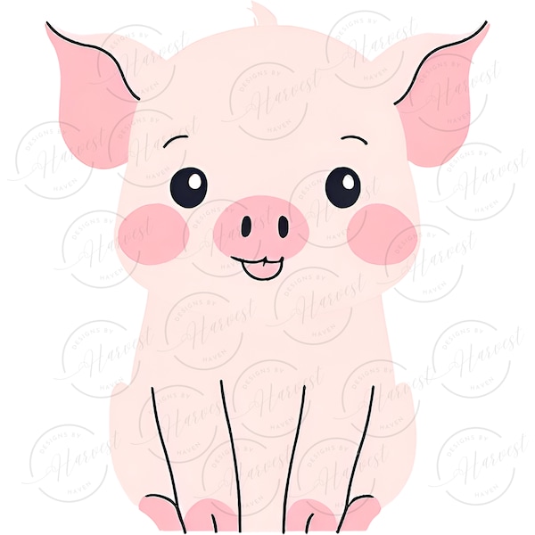 Cute Pig Png, Pig Png, Farm Png, Pink Pig svg, Pink Piglet svg, Piglet, Cute Pig Png, Cute Piglet Design,Digital Download,Sublimation Design