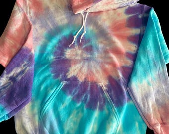 Cotton Candy Bubble Gum Tie Dye Hoodie