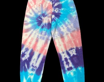 Cotton Candy Tie Dye Sweatpants | Unisex Spiral Joggers
