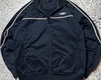 Jaqueta esportiva vintage Umbro, tamanho G – Roupa esportiva clássica, corte retrô