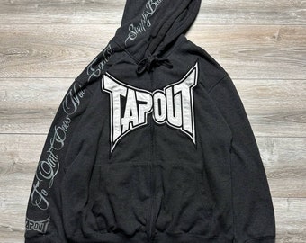 tapout zip up hoodie xl