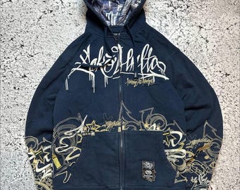 Felpa con zip Vintage Ecko Unltd, taglia S – Un classico intramontabile dello streetwear