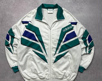 Vintage Adidas Track Jacket, Size L – Retro 90s Sportswear Classic