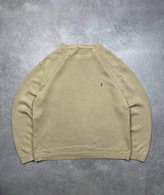 Vintage Yves Saint Laurent Knit Sweater, Size XL – Classic