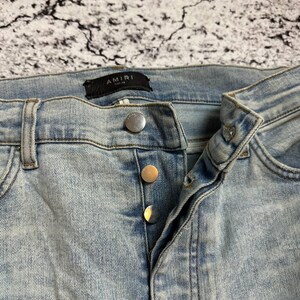Vintage Amiri-jeans, maat 36 – premium designerdenim afbeelding 8