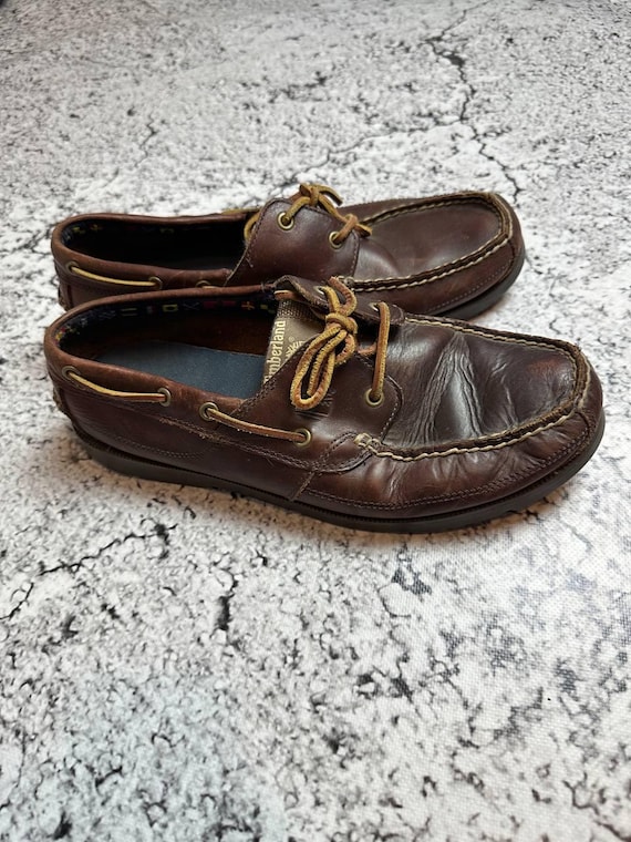 Timberland Brown Leather‎ Slip-On Loafers Timberland Brown Leather Slip-On Loafers main image 3