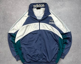 90s 80s Adidas One World Track Jacket S / M Ptp 54 Cm Vintage - Etsy