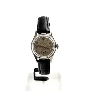 YEMA MEN Patina Crosshair Dial Military Style French Designer Watch Hand Wind Mechanical - 1940 's - original - vintage - running