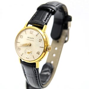 REGLEX LADIES RADIANT dial Cocktail Gold Plated Watch Hand Wind Mechanical Swiss - original - vintage - running - Great condition