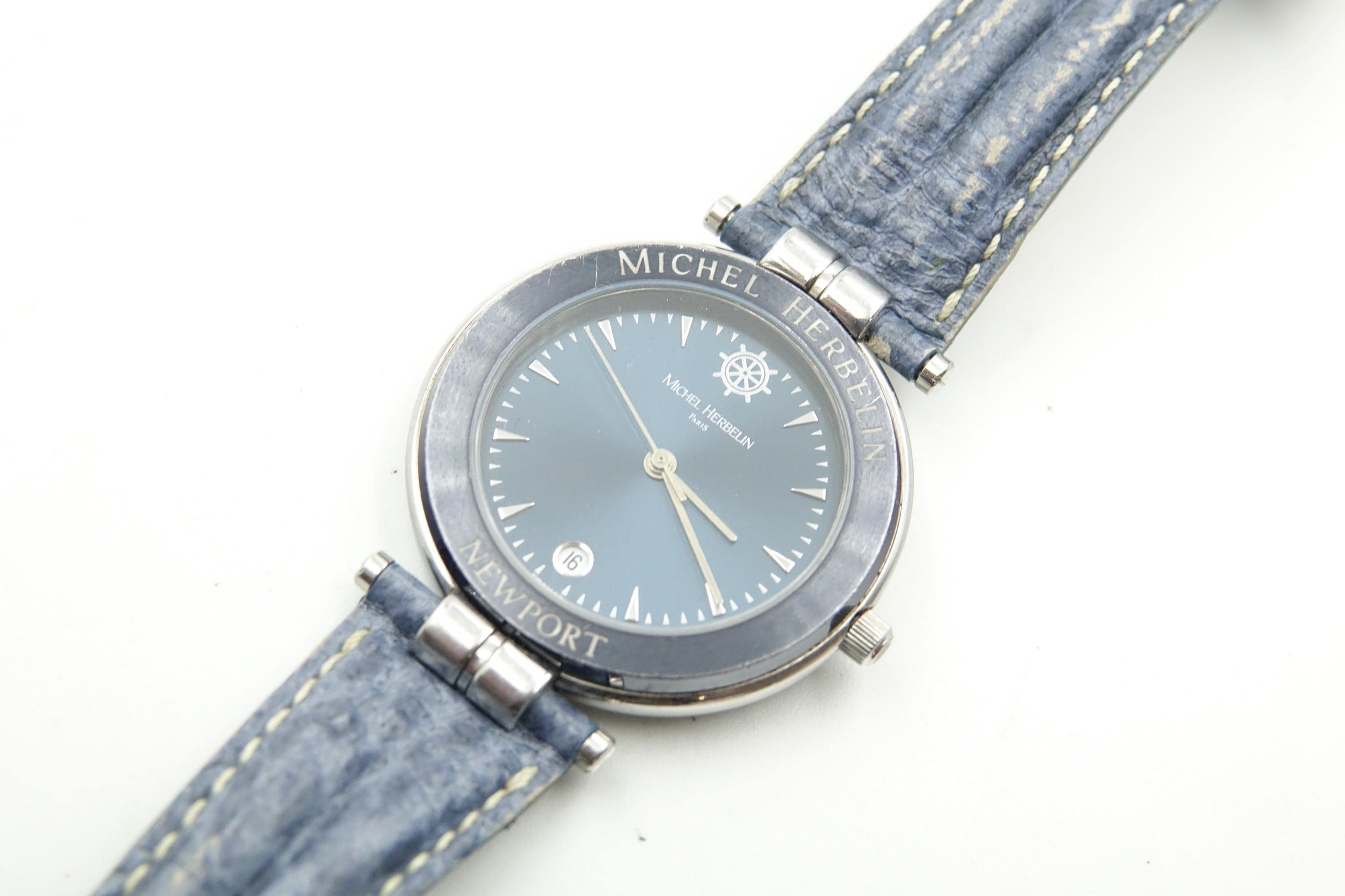 MICHEL HERBELIN NEWPORT Men Blue Dial Quartz Ref. 12456-s