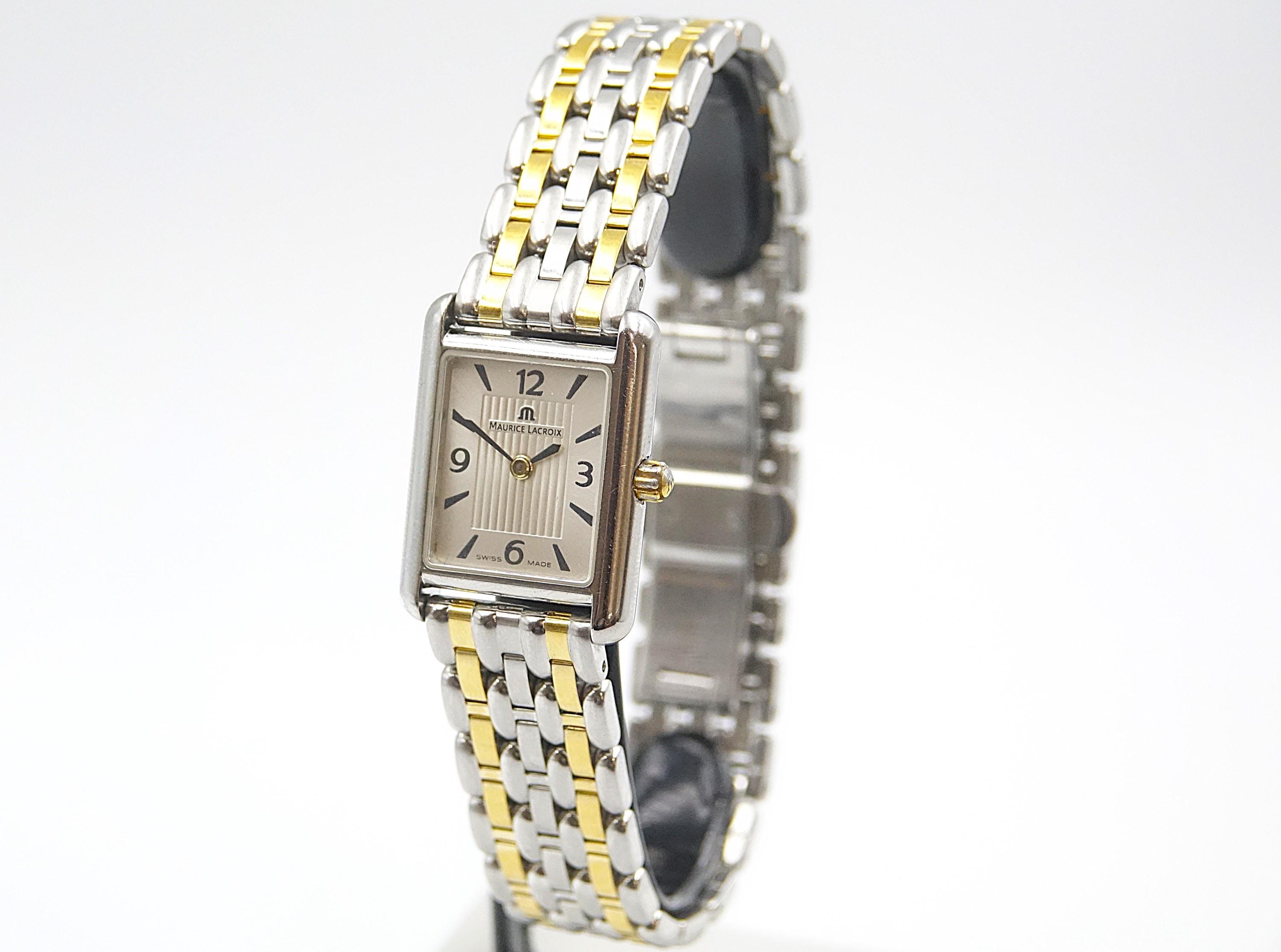 Vintage Maurice Lacroix Watch, Swiss Made Art Deco Tank Style Maurice Lacroix Tank Watch - Etsy main image 4