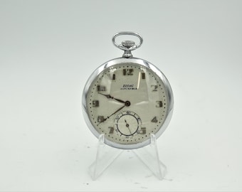 Uhren : ZODIAC Incassable - Handaufzug Taschenuhr - Original - laufend - sehr guter Zustand - Vintage Art Deco