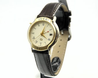 Authentic vintage Gucci 2000M unisex 80s stacked case watch Gucci 2000m watch sherry - Gem main image 3