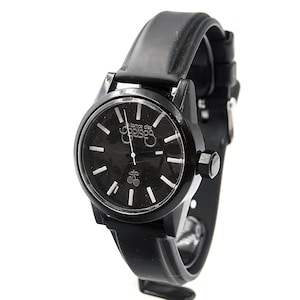 Orologio da abito oversize di grandi dimensioni ispirato alla ciliegia nera Le TEMPS DES CERISES - Orologio alla moda - originale - Stilista francese - da corsa