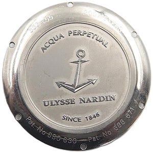 Fond ULYSSE NARDIN Acqua Perpetual *** Réf. 333-55 / 680 630 / 688 671 - vintage d'origine - pièces d'origine - fabrication suisse