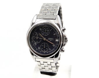 Original Ascot Chronograph Blue Dial Ref. 0503 07-1432 New battery installed. - Vintage - Original - Great Condition