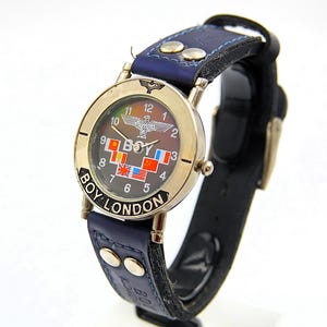 BOY LONDON Flags Fading Dial Watch With Original Band Ref. BOY-31-W - original - Designer - running - excelent condition