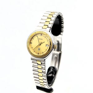 CARTIER Paris FERRARI Ladies Two Tone Watch with NSA Band - original - swiss made - running - Ok condition - Ref. 180439