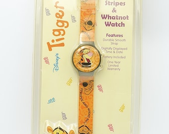 Disney Winnie the Pooh Lcd Watch : TIGGER Nos New Old Stock Sealed - 1994 - original - excelent condition - Vintage 2000's