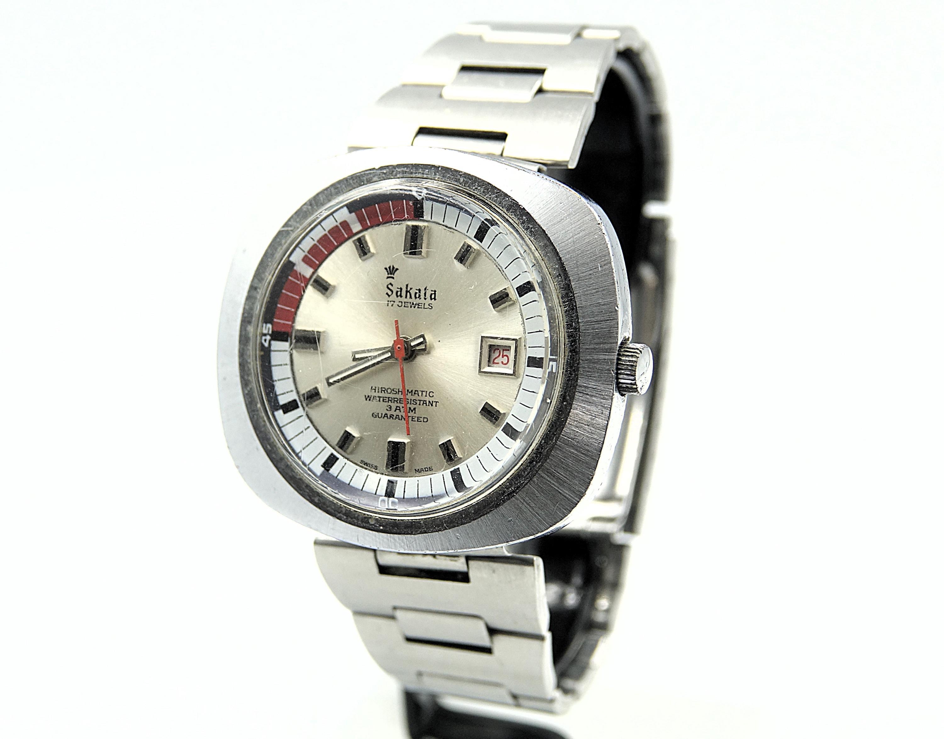 SAKATA Men HIROSHIMATIC Jumbo - Swiss Hand Wind 17 Jewels