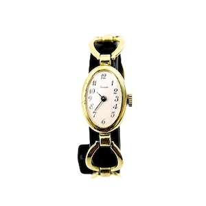 Orologio da cocktail SWASTA da donna placcato in oro, carica manuale, meccanico svizzero - originale - vintage - funzionante - ottime condizioni