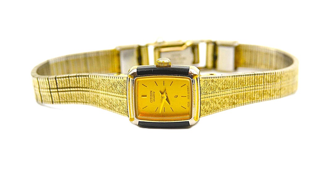 Beautiful Vintage Citizen Woman Quartz Gold Two Tone With  display picture 3